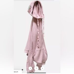 Freecity Free City Ballerina Pink zip hoodie NWOT